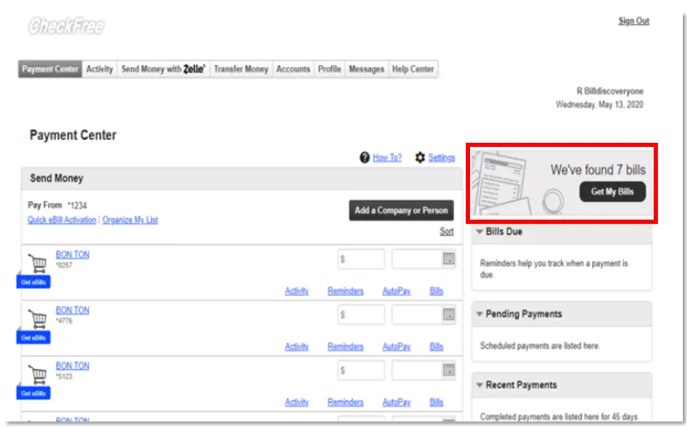 imgBillDiscoveryScreenshot-5 Image - Bill Discovery Image 5