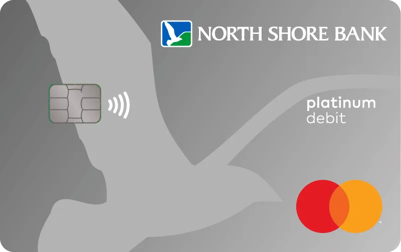 Image - North Shore Bank Platinum Mastercard Debit Card